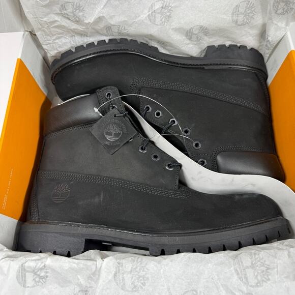 NIB • TIMBERLAND PREMIUM 6 IN WATERPROOF BOOT  Black Size: 12 main image 9